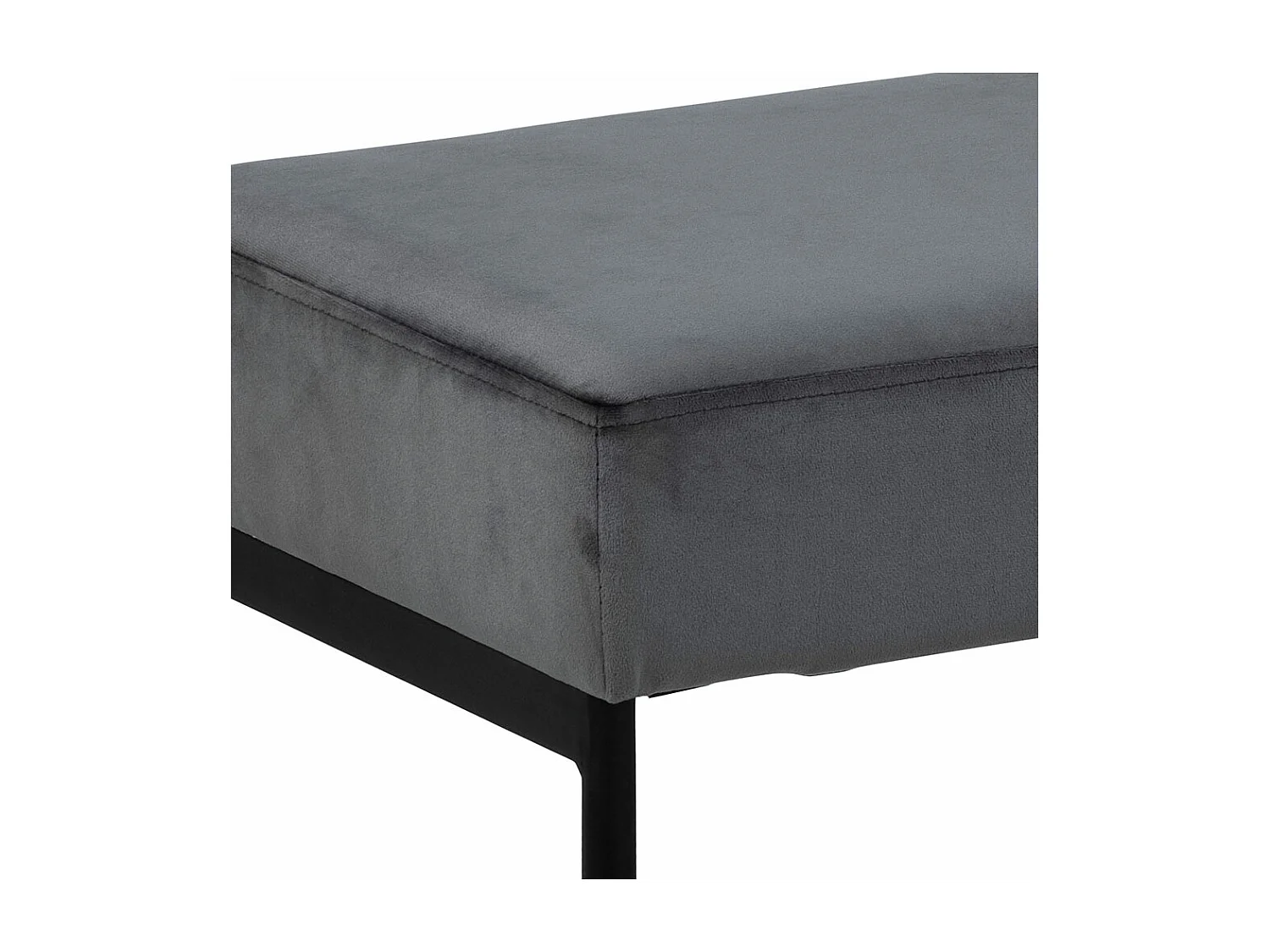 Zion bank velour grijs.