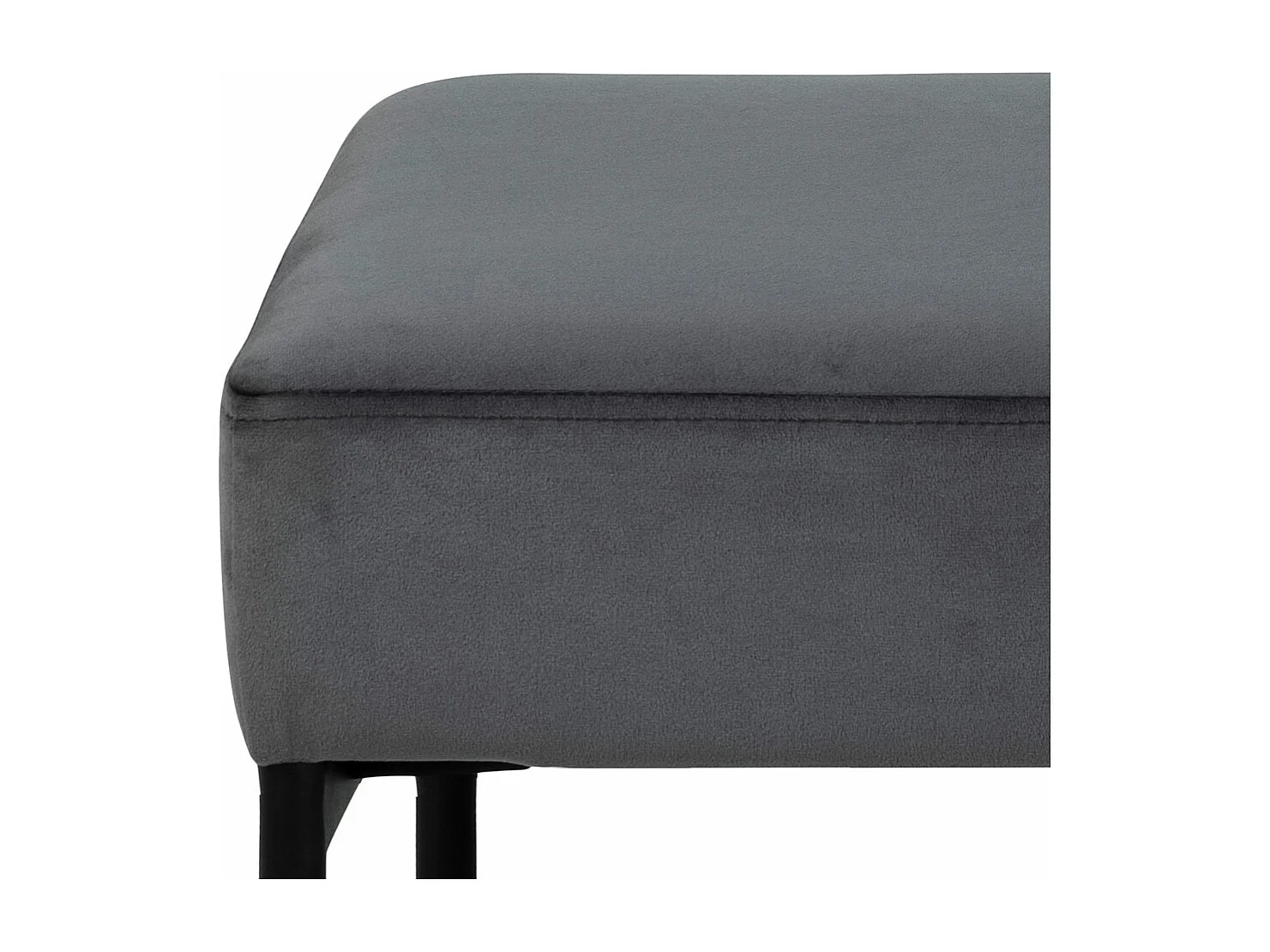 Zion bank velour grijs.