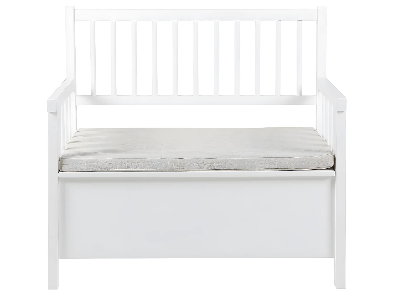 Aster Banquette avec coussin, blanc, beige.