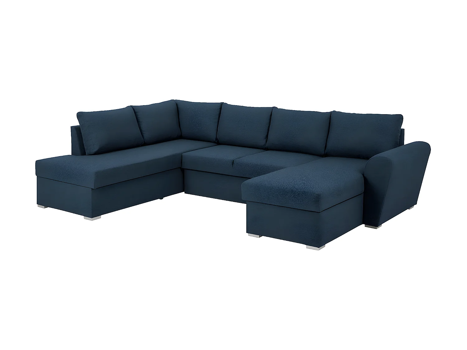 Stefan Canapé-lit, chaise longue côté droit, bleu.