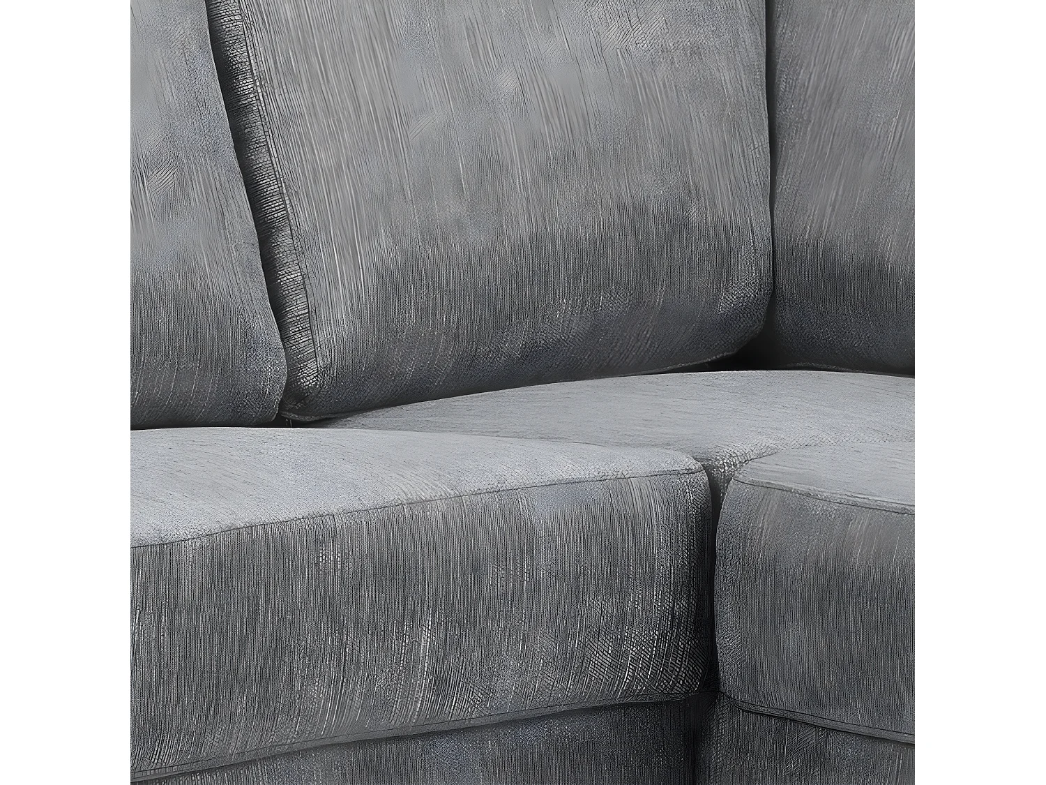 Calverton Canapé d'angle avec chaise longue vers la droite en gris clair.