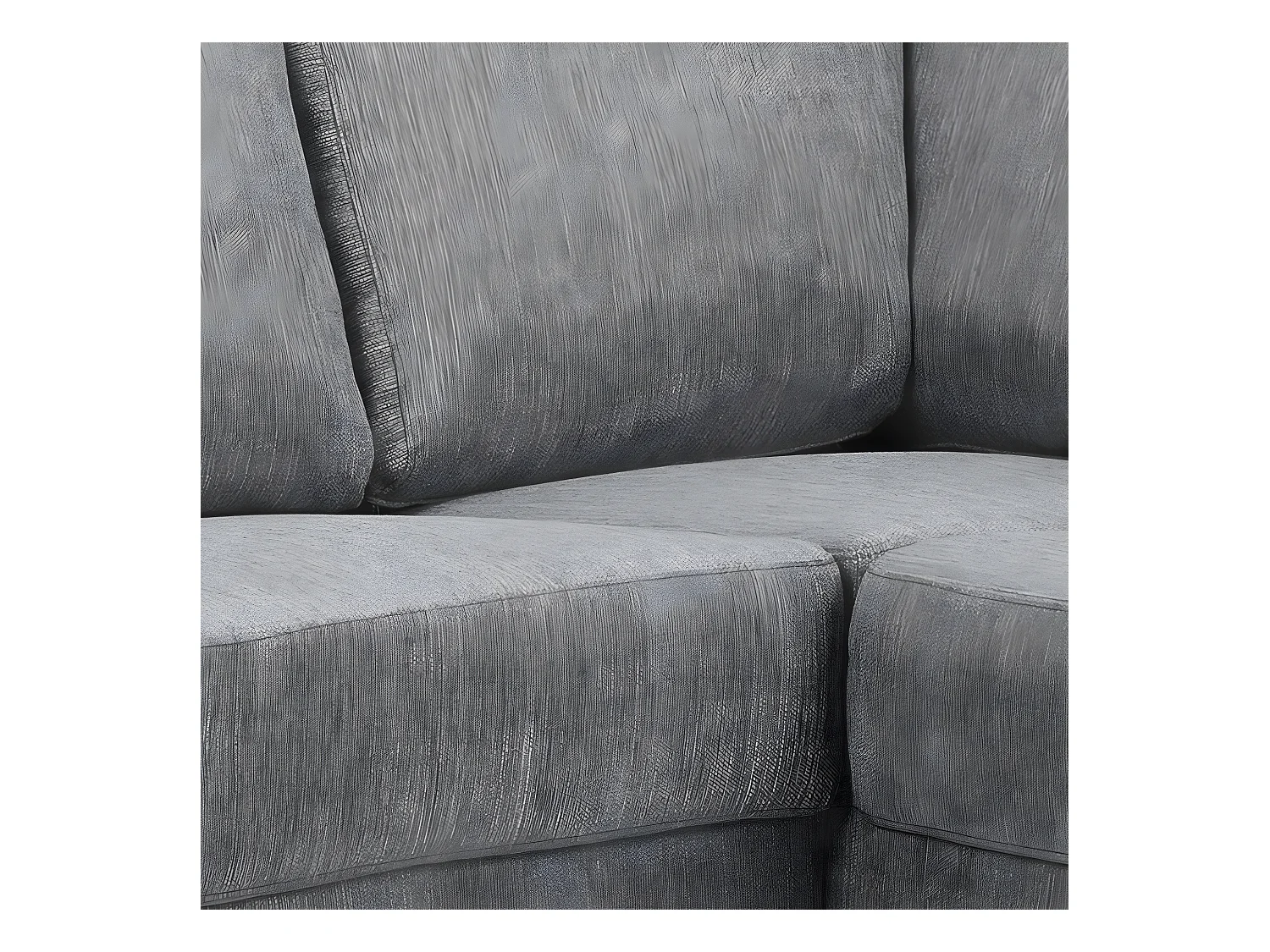 Calverton Canapé d'angle avec chaise longue vers la droite en gris clair.