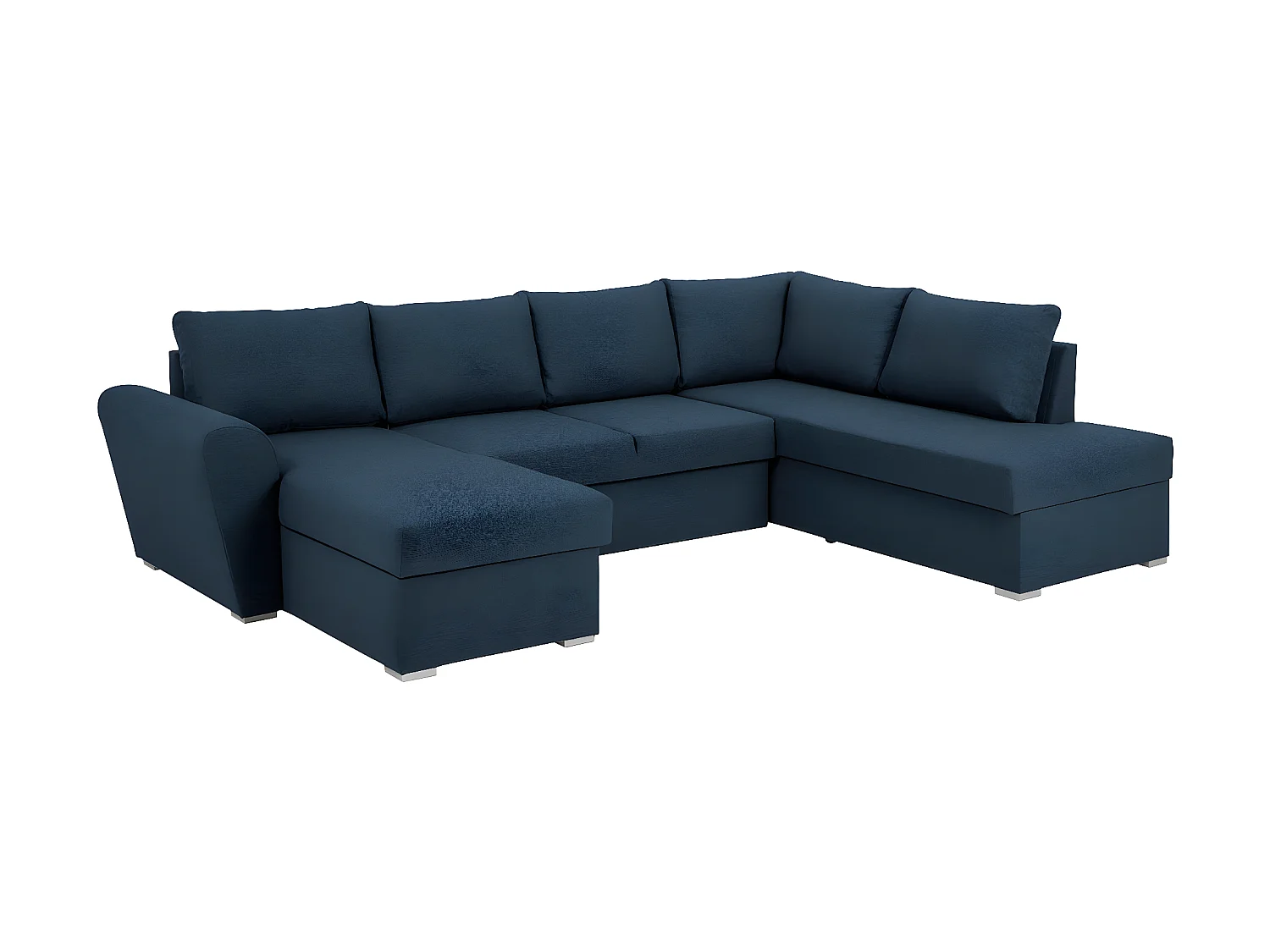 Stefan Canapé-lit, chaise longue côté gauche, bleu.