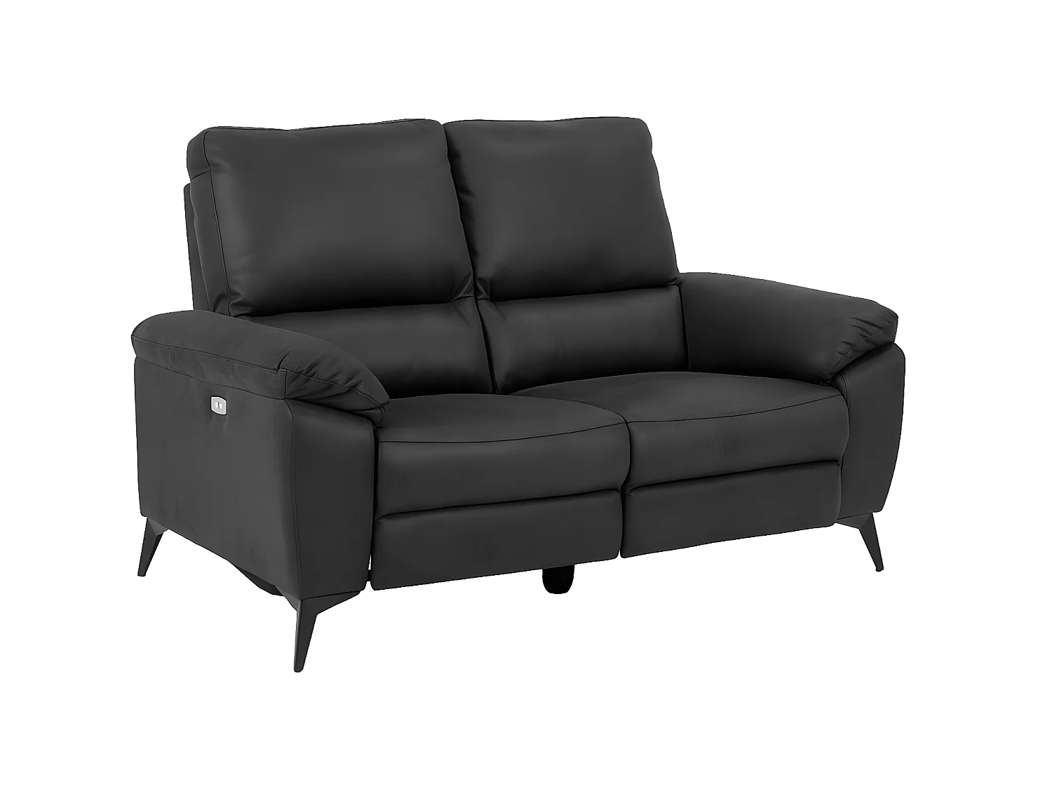 Rie Sofa 2-Sitzer Recliner elektrisch, grau.