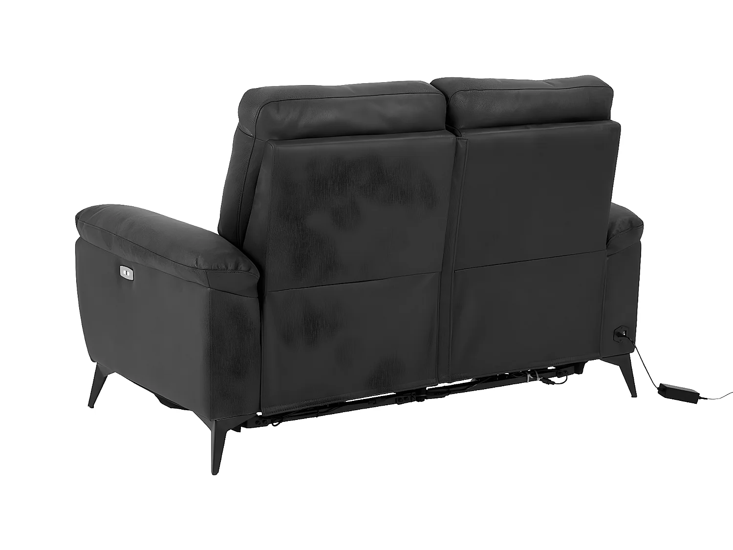Rie Sofa 2-Sitzer Recliner elektrisch, grau.