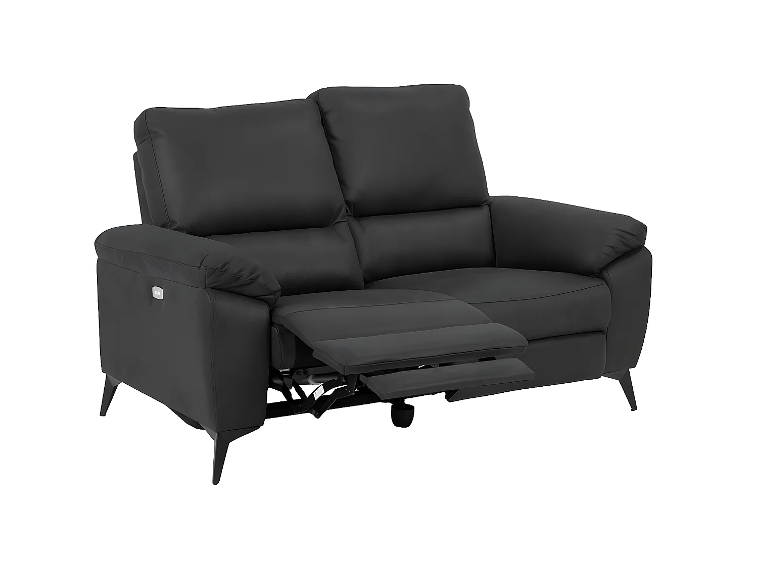 Rie Canapé 2 places, fauteuil inclinable électrique, gris.