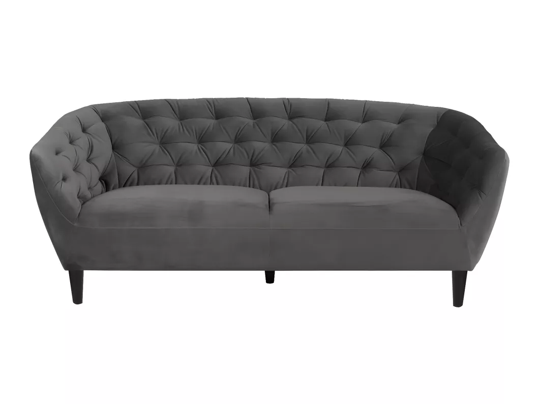 Kauf Unique Rian 3 Personen Sofa dunkelgrau mit schwarzen Beinen