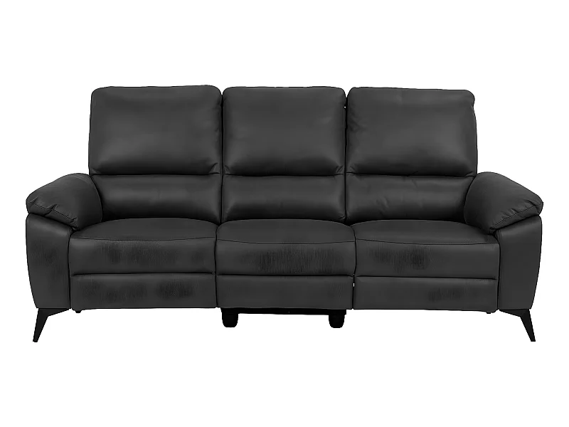 Rie Sofa 3-Sitzer Recliner elektrisch, grau.