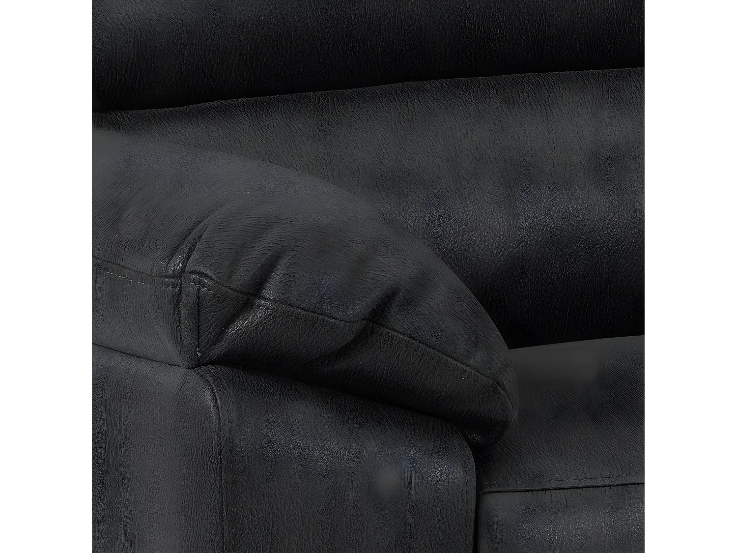 Rie Sofa 3-Sitzer Recliner elektrisch, grau.