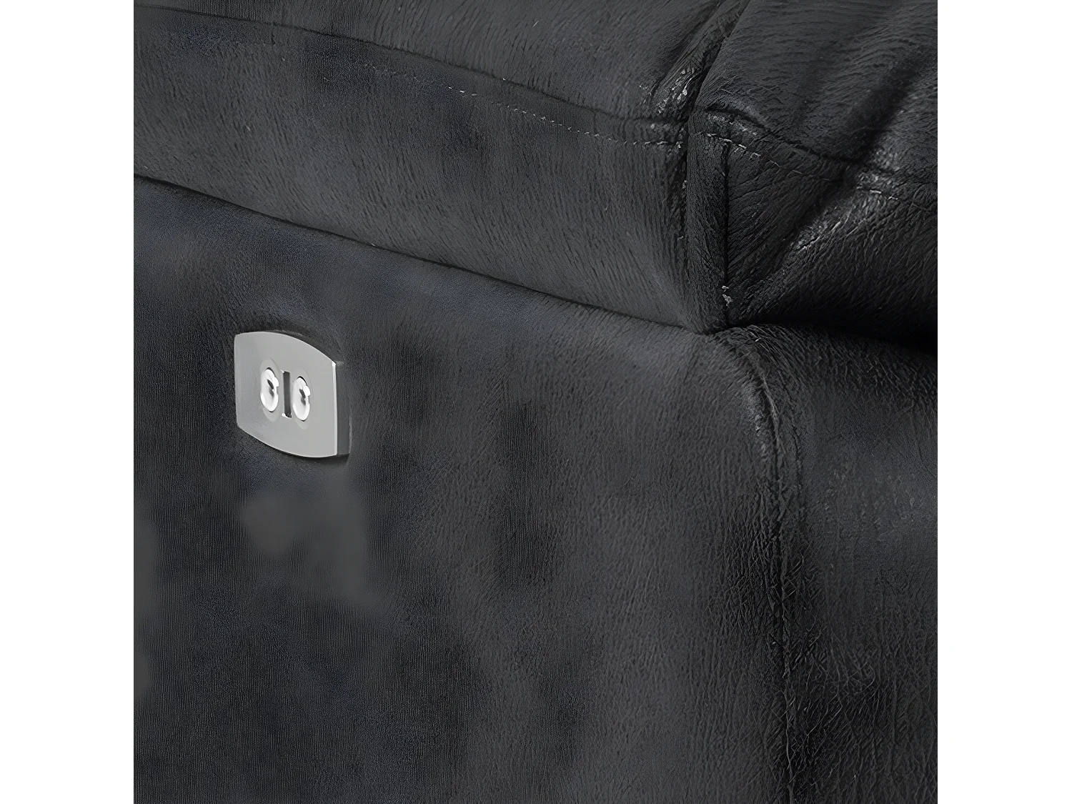 Rie Sofa 3-Sitzer Recliner elektrisch, grau.