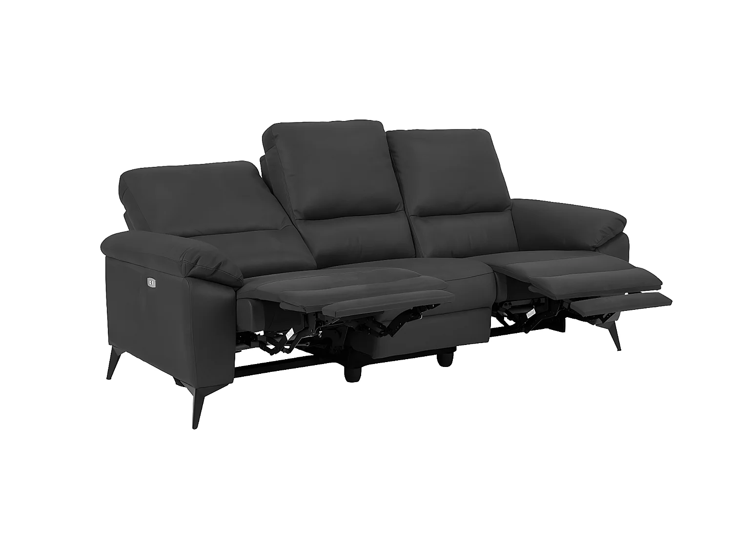 Rie bank 3-zits relax elektrisch, grijs.