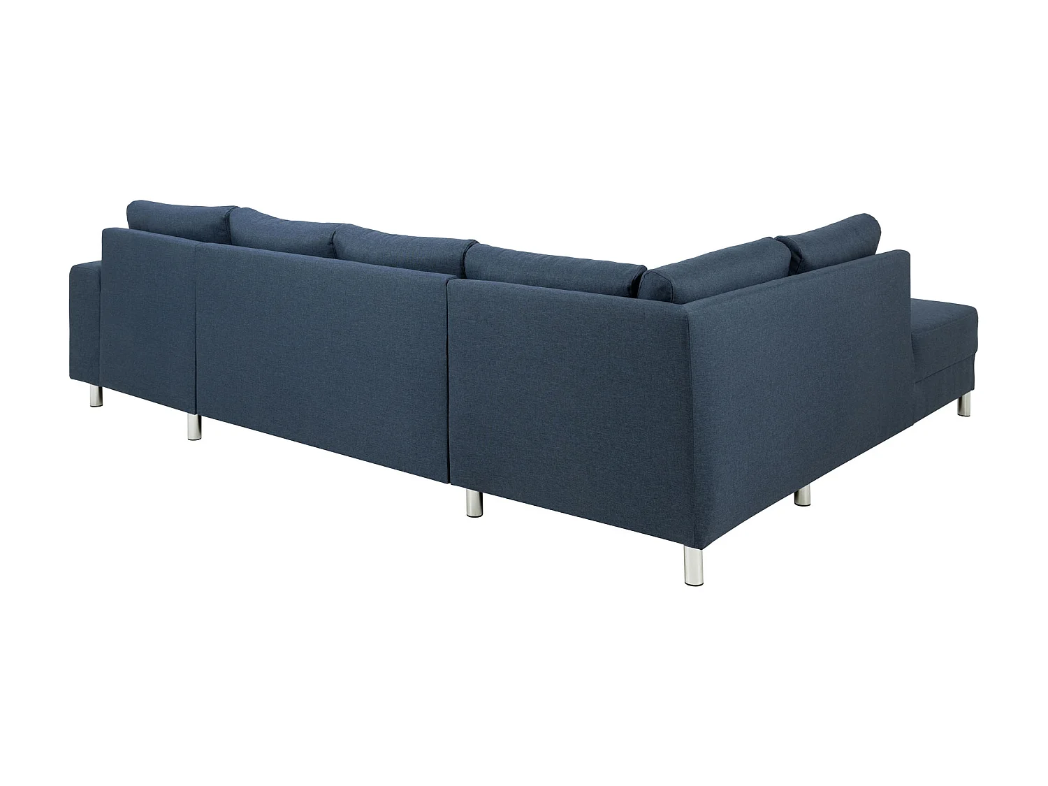 Calverton hoekbank chaise longue rechts gericht donkerblauw.