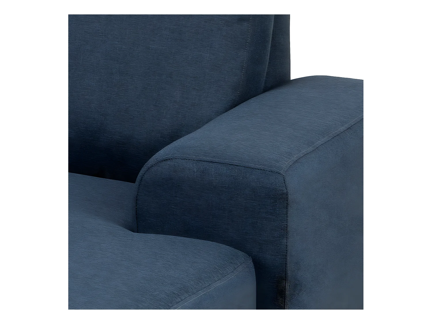 Calverton hoekbank chaise longue rechts gericht donkerblauw.