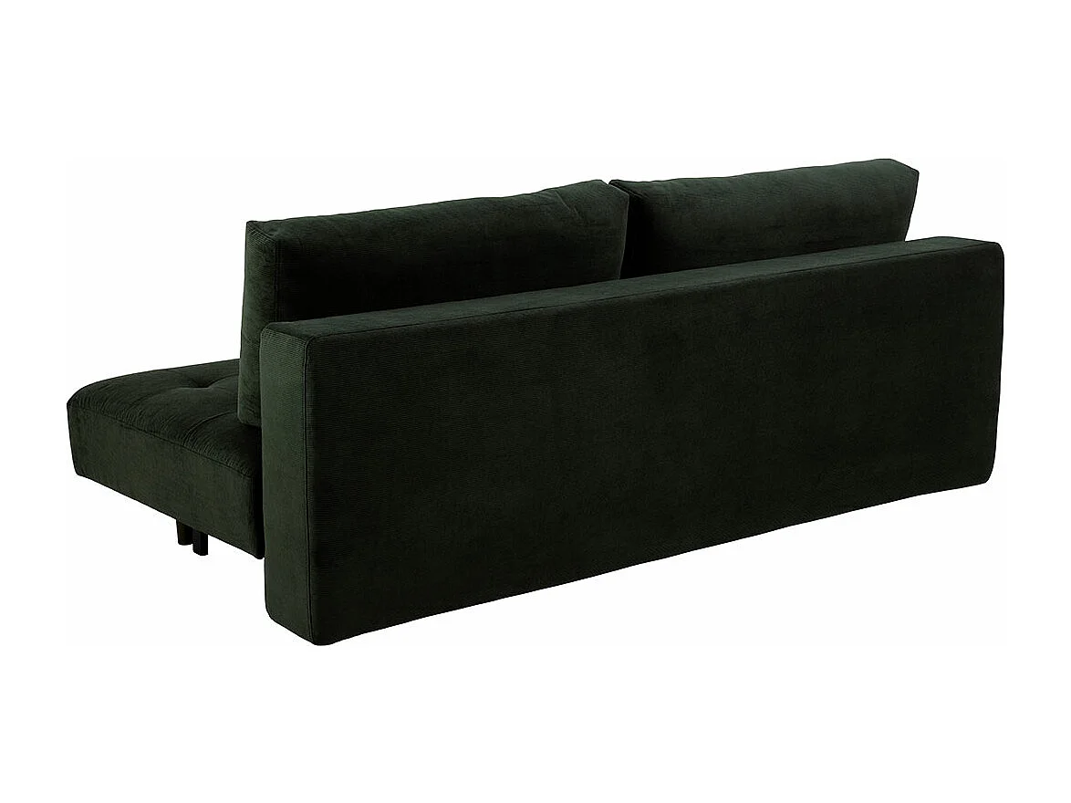 Blain canapé-lit velours vert.