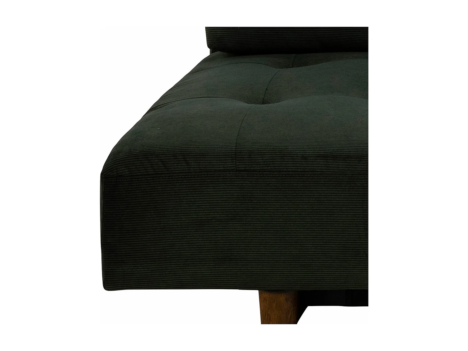 Blain canapé-lit velours vert.