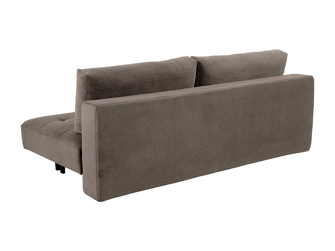 Blain canapé-lit velours beige.