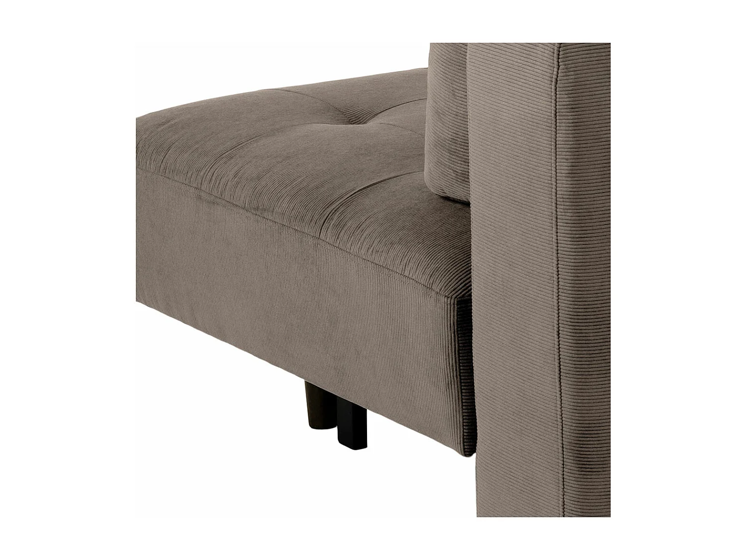 Blain canapé-lit velours beige.