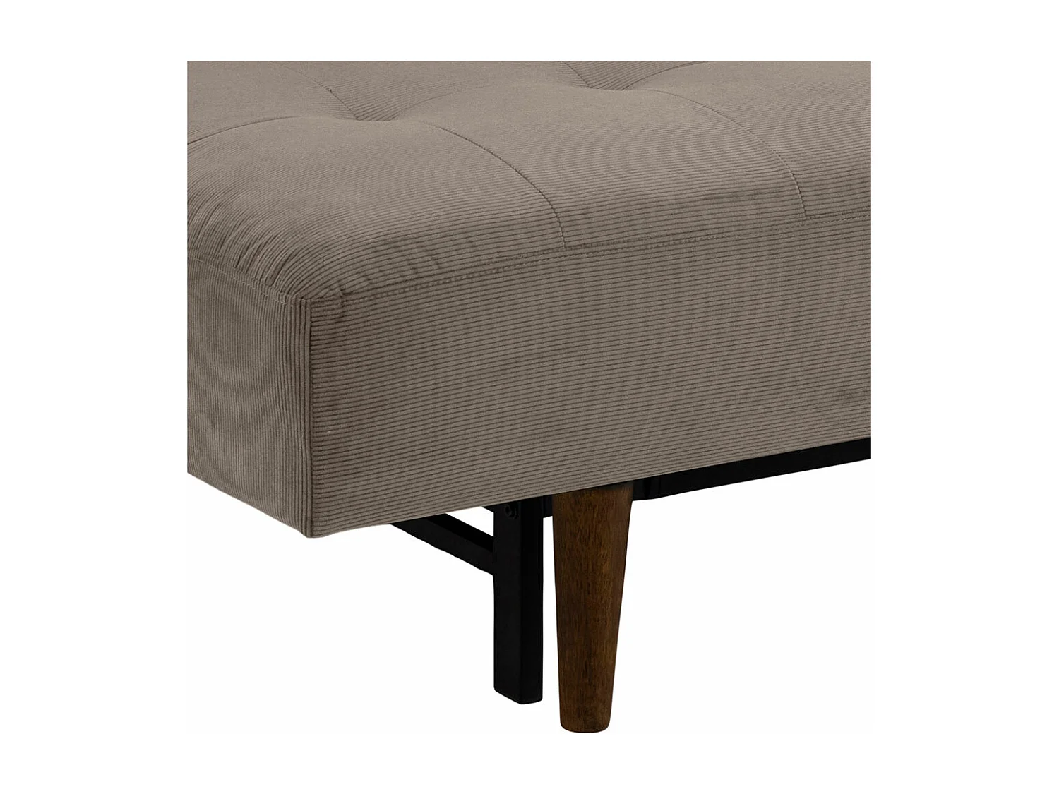 Blain canapé-lit velours beige.