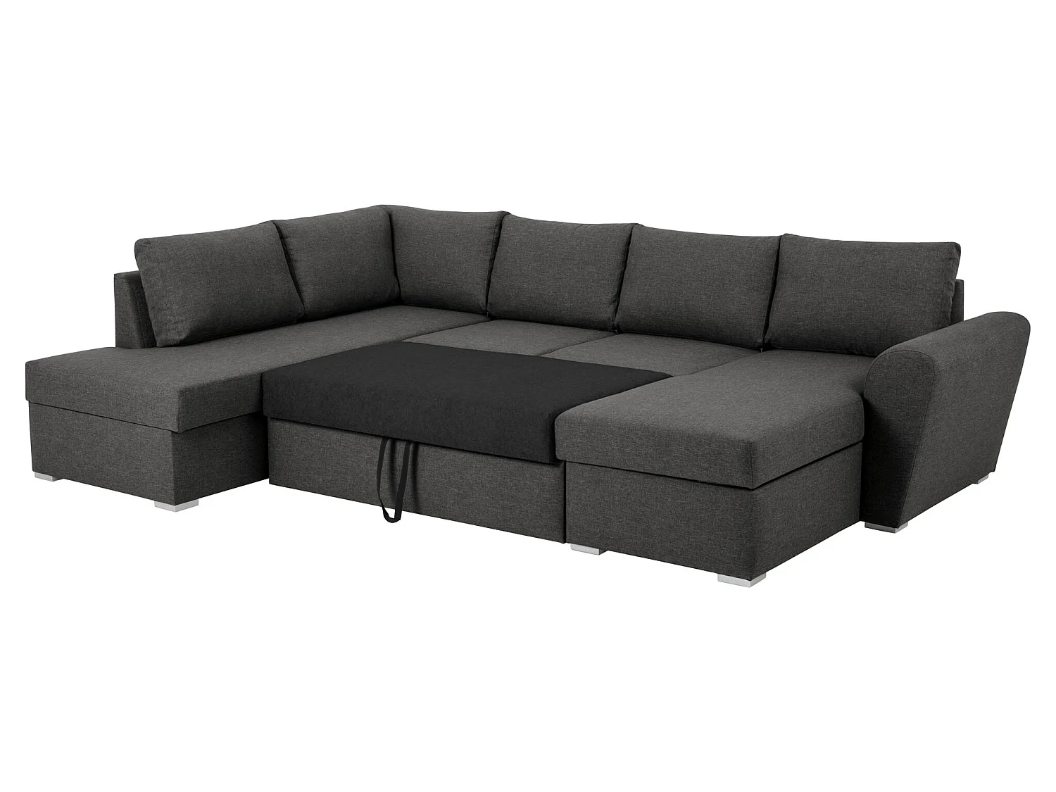 Stefan Schlafsofa Chaiselong rechts, grau.