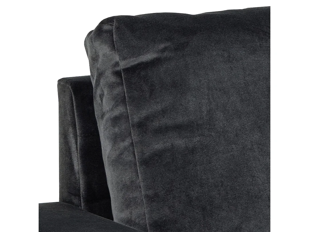 Sacramento Canapé-lit, chaise longue réversible, espace de rangement dissimulé et lit escamotable, gris anthracite.