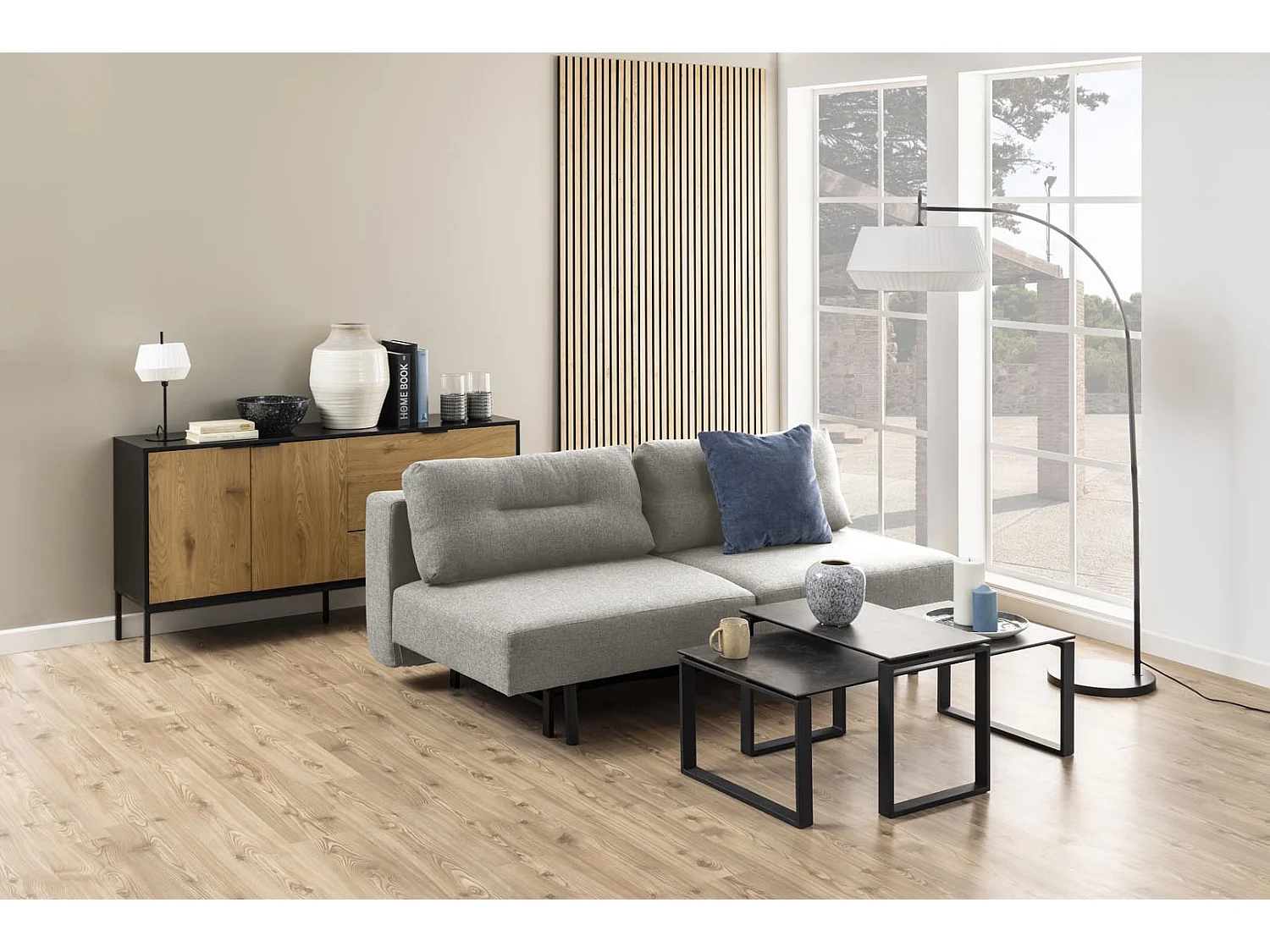 Malling canapé-lit gris.