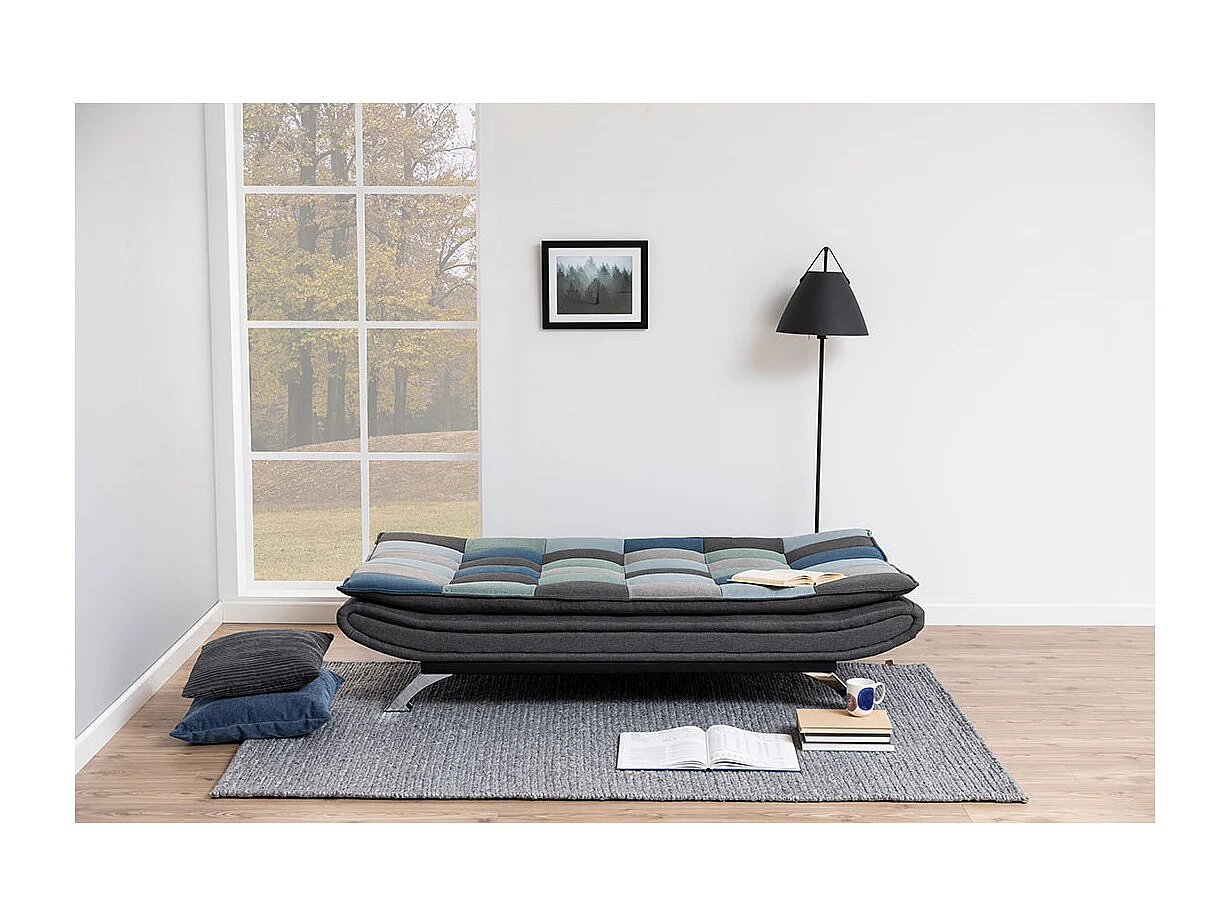 Elara slaapbank stof multicolor.