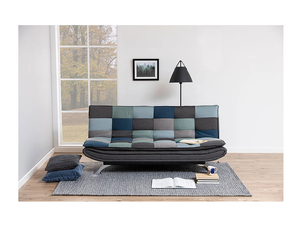 Elara slaapbank stof multicolor.