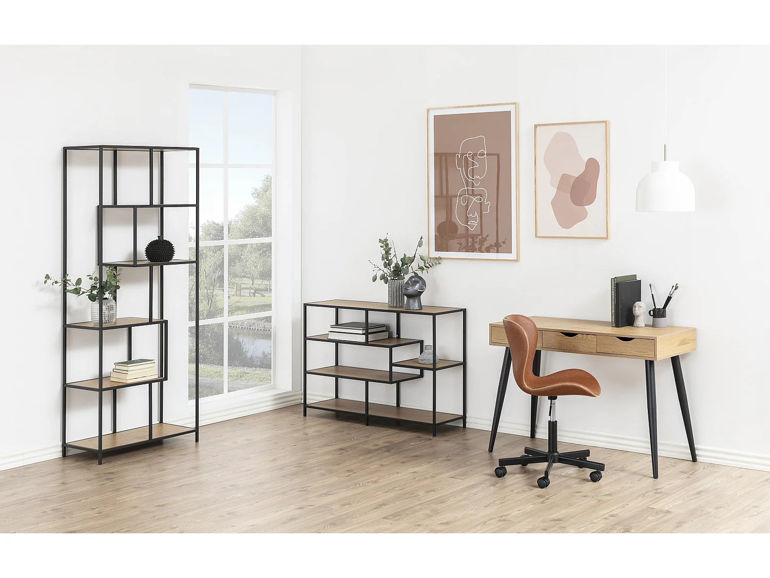 Bali Chaise de bureau, marron.