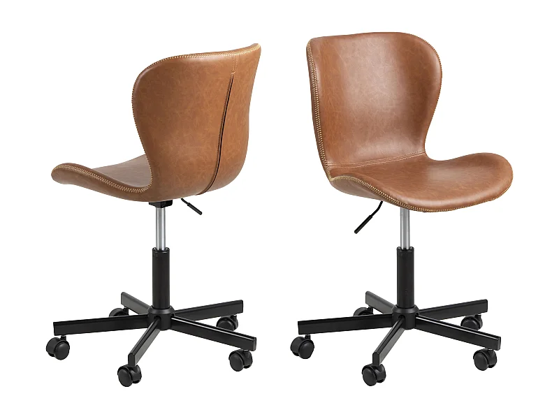 Sedia da ufficio Bali marrone.