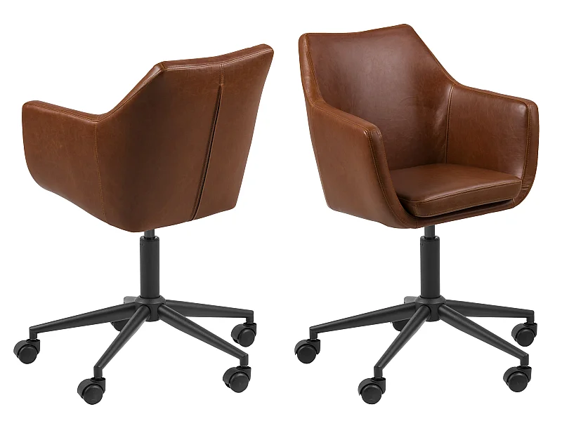 Noel Chaise de bureau, marron.