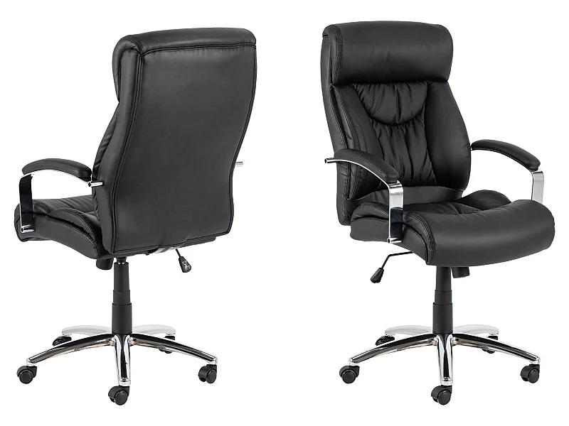 Benson Bürostuhl PU Kunstleder schwarz.