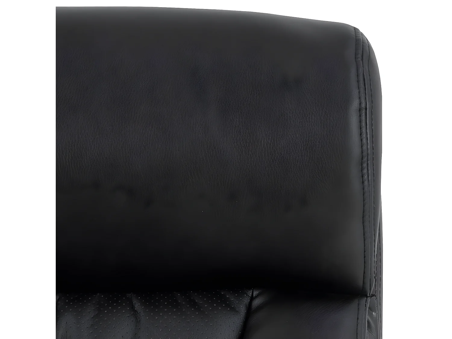 Benson chaise de bureau Simili cuir PU noir.