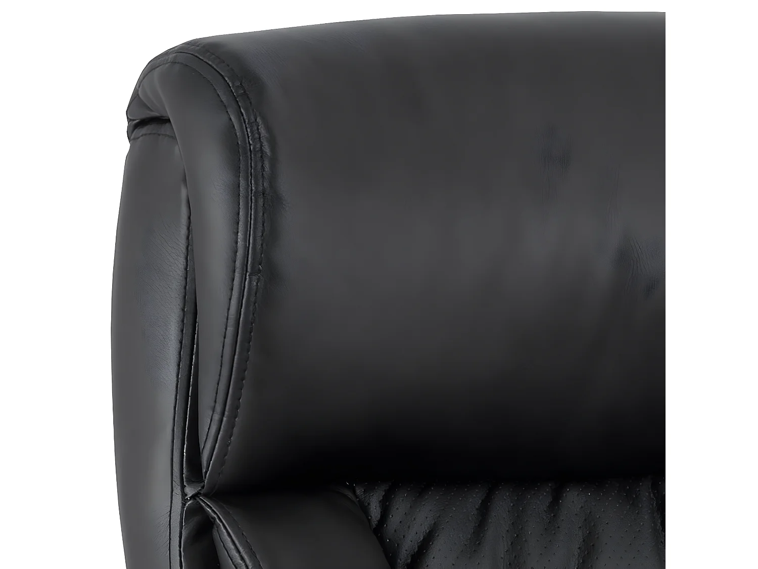 Benson chaise de bureau Simili cuir PU noir.