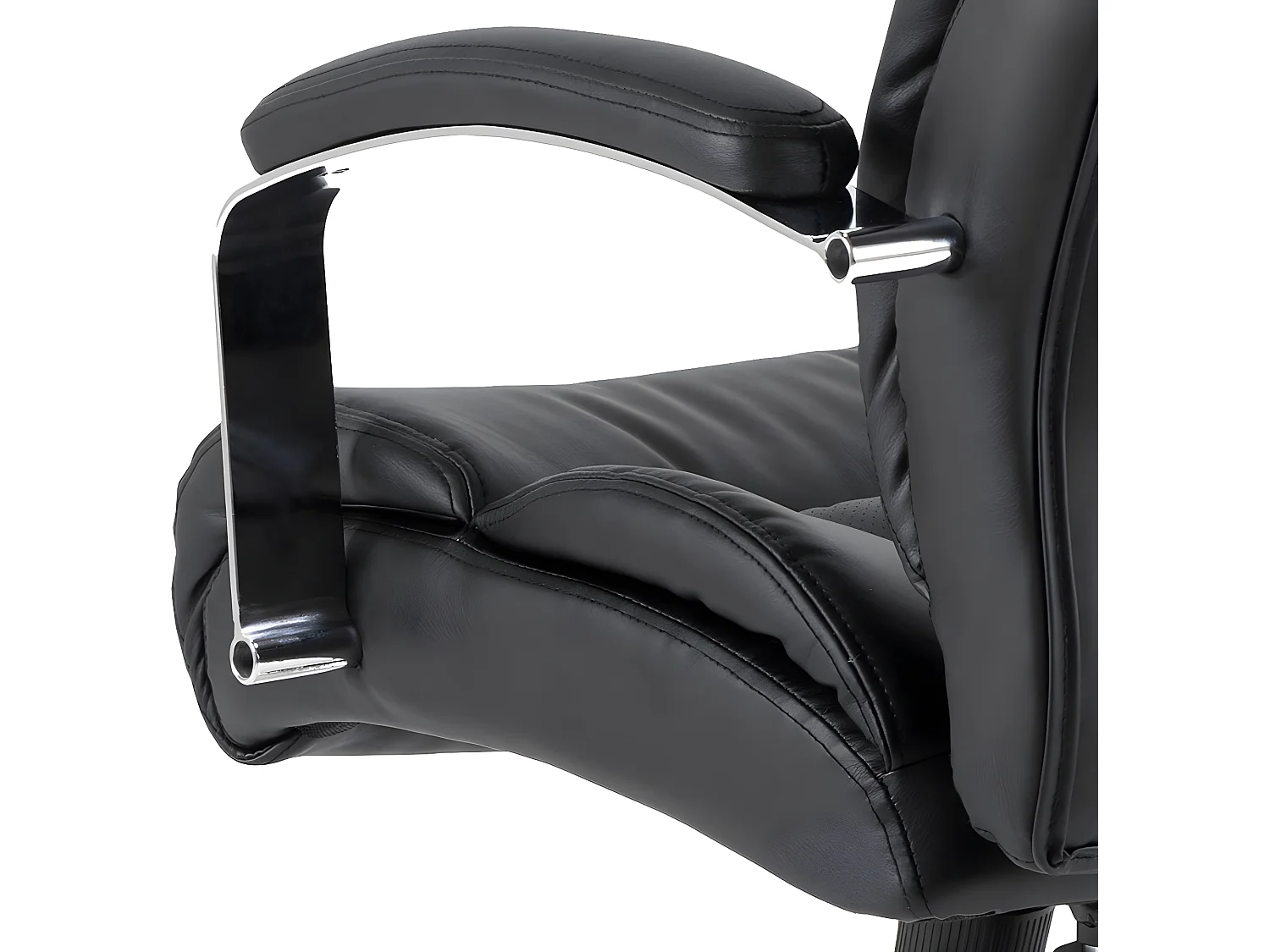 Benson chaise de bureau Simili cuir PU noir.
