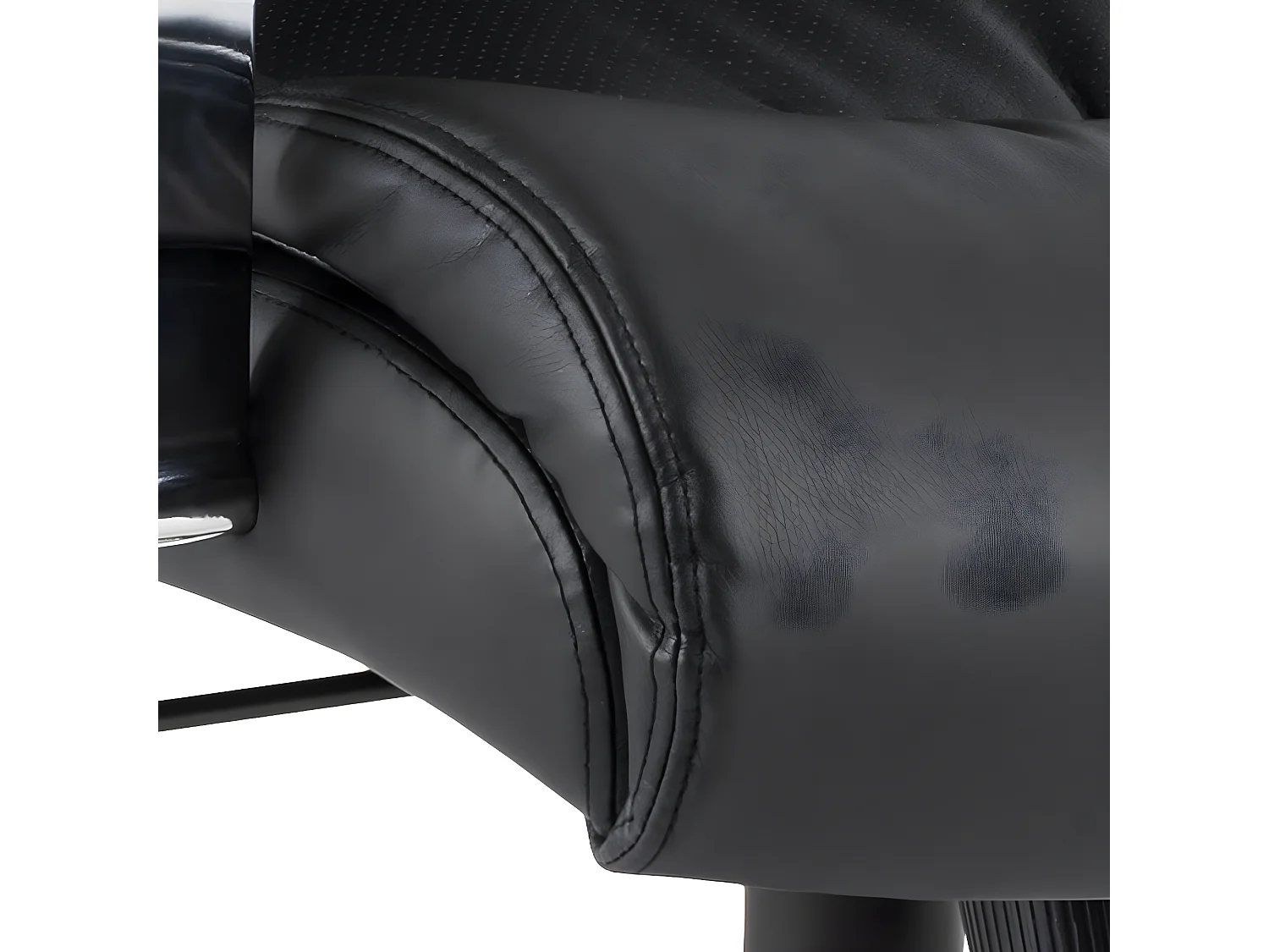 Benson chaise de bureau Simili cuir PU noir.