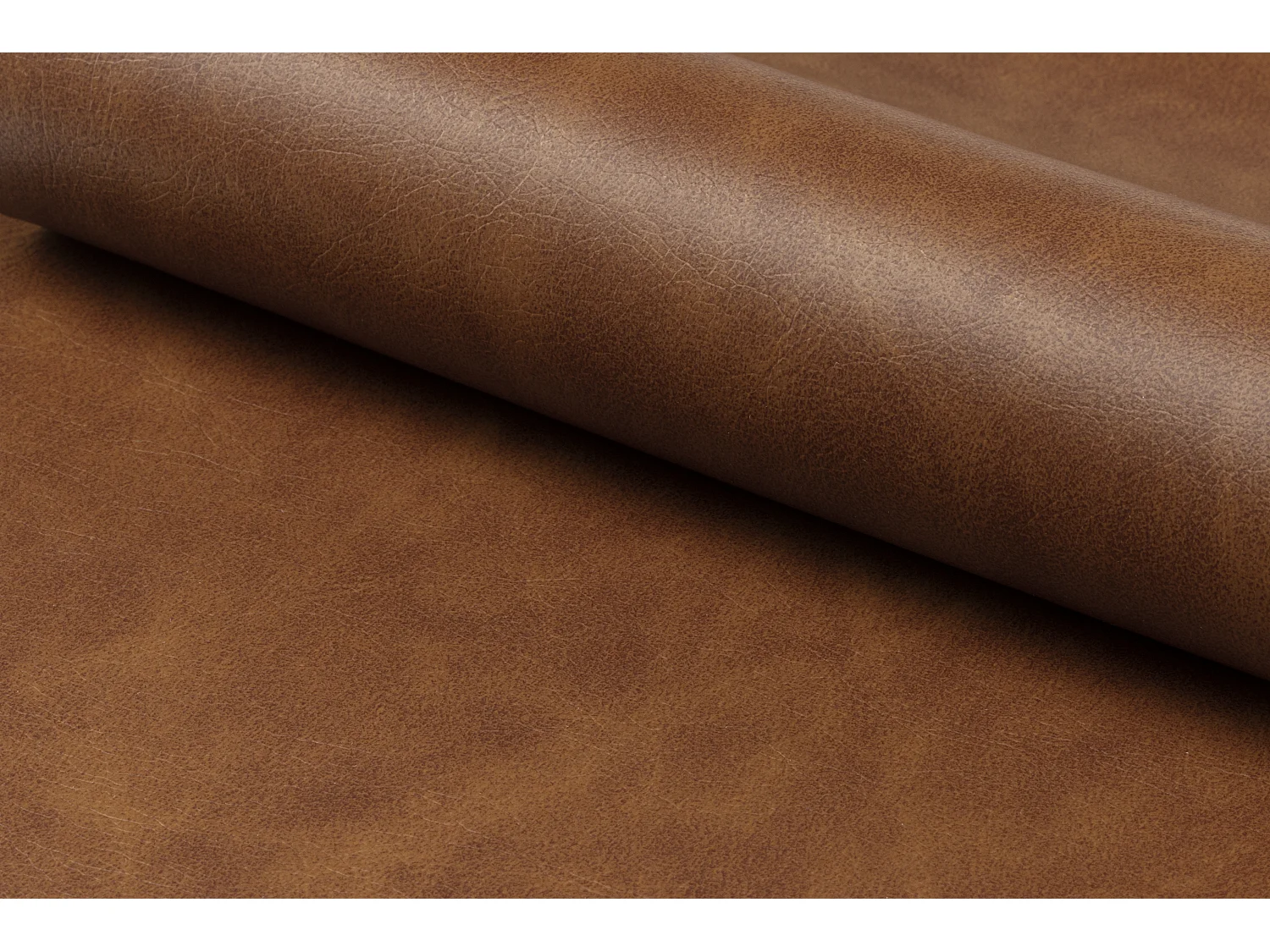 Cosmo Chaise de bureau avec accoudoirs, cuir synthétique PU, marron.