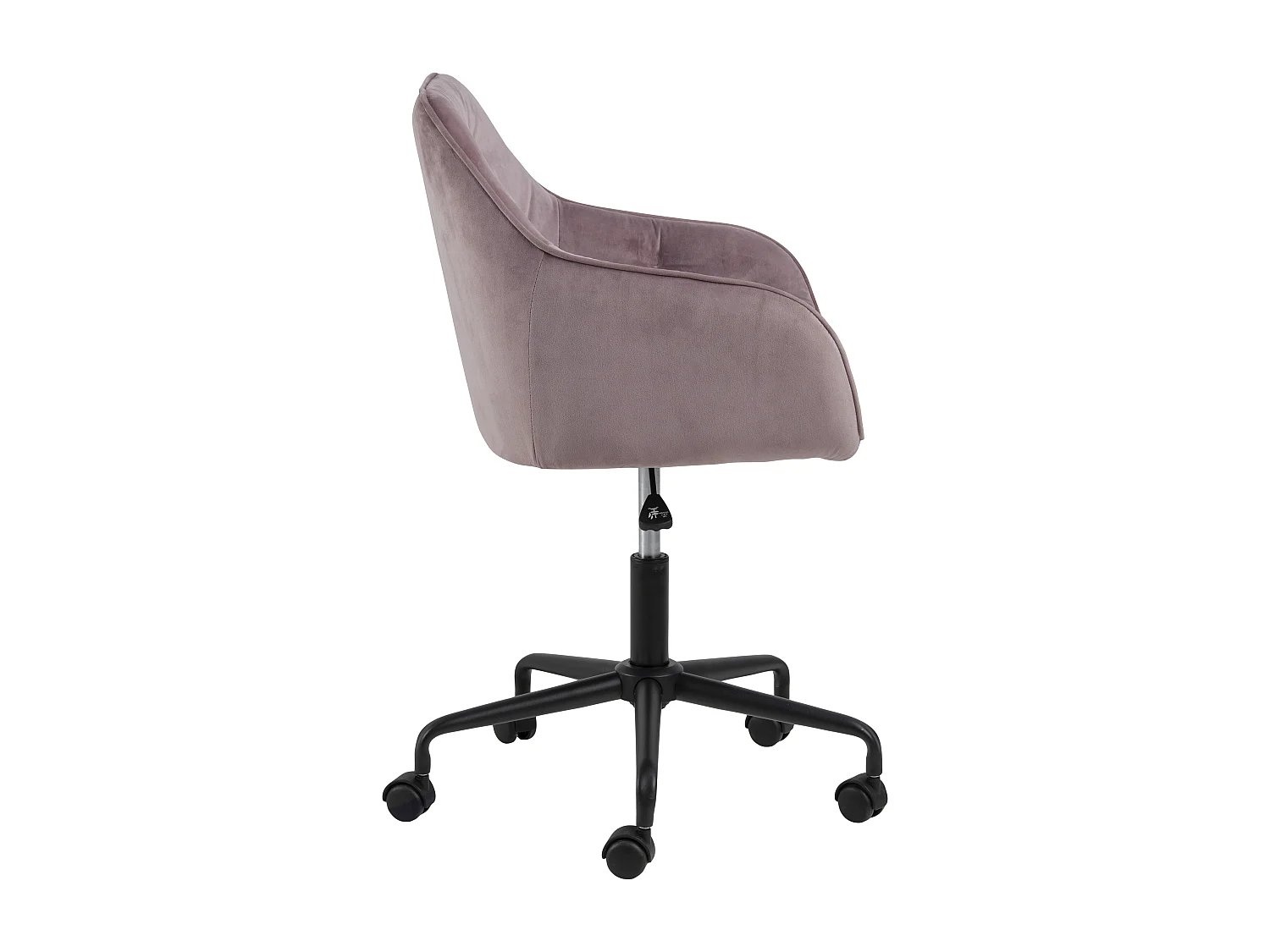 Brooke Bürostuhl Velour rosa.