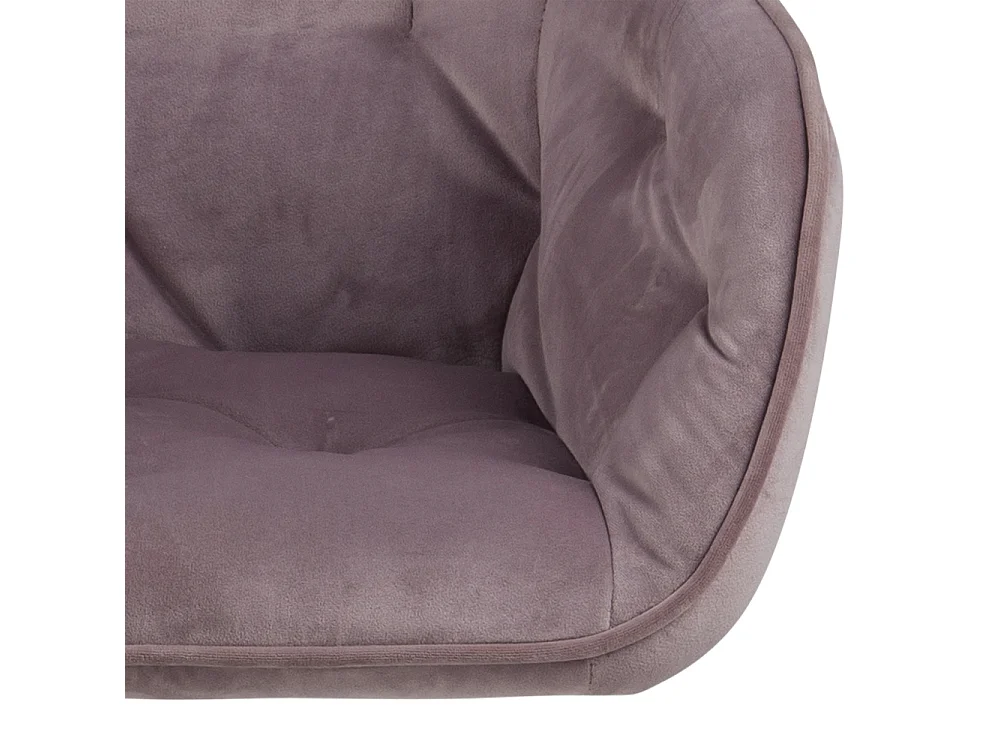 Brooke Chaise de bureau en velours, rose.