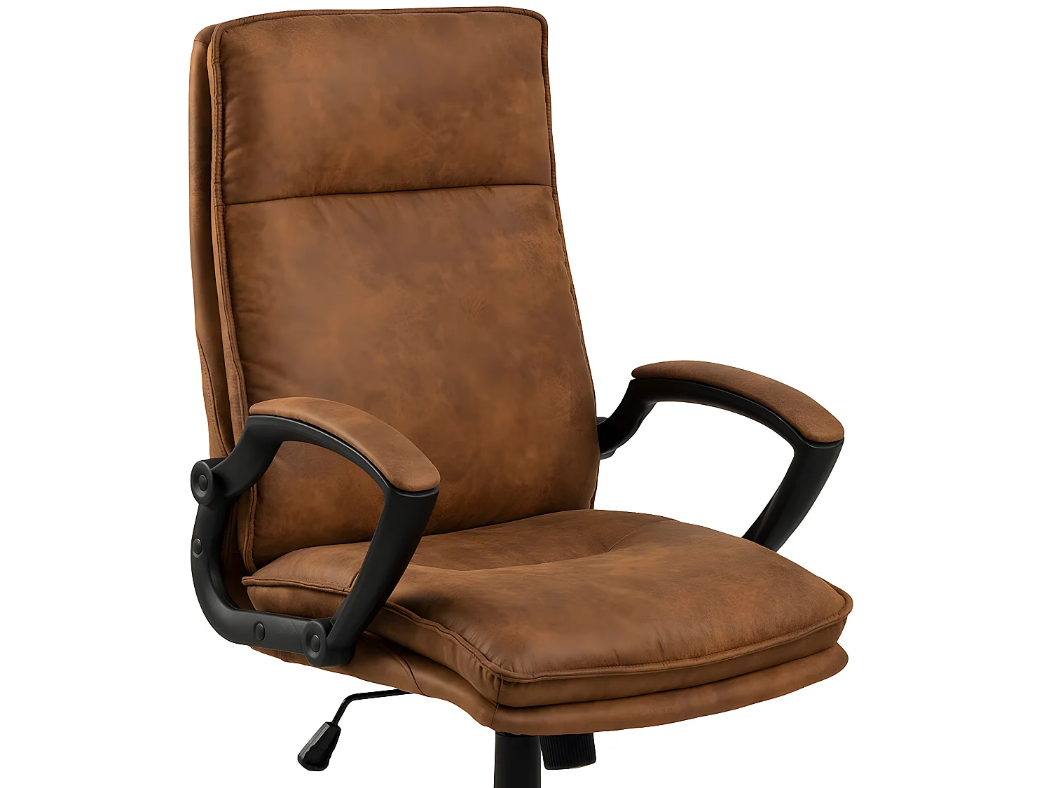 Brad Chaise de bureau avec accoudoirs, marron.