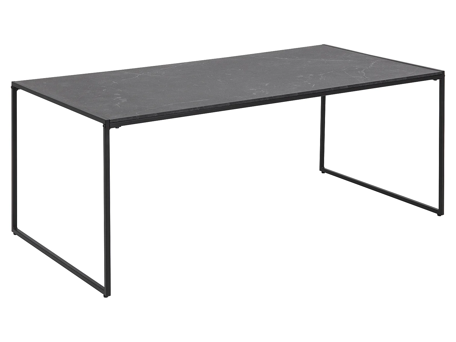 Infors Table basse, impression marbre noir.