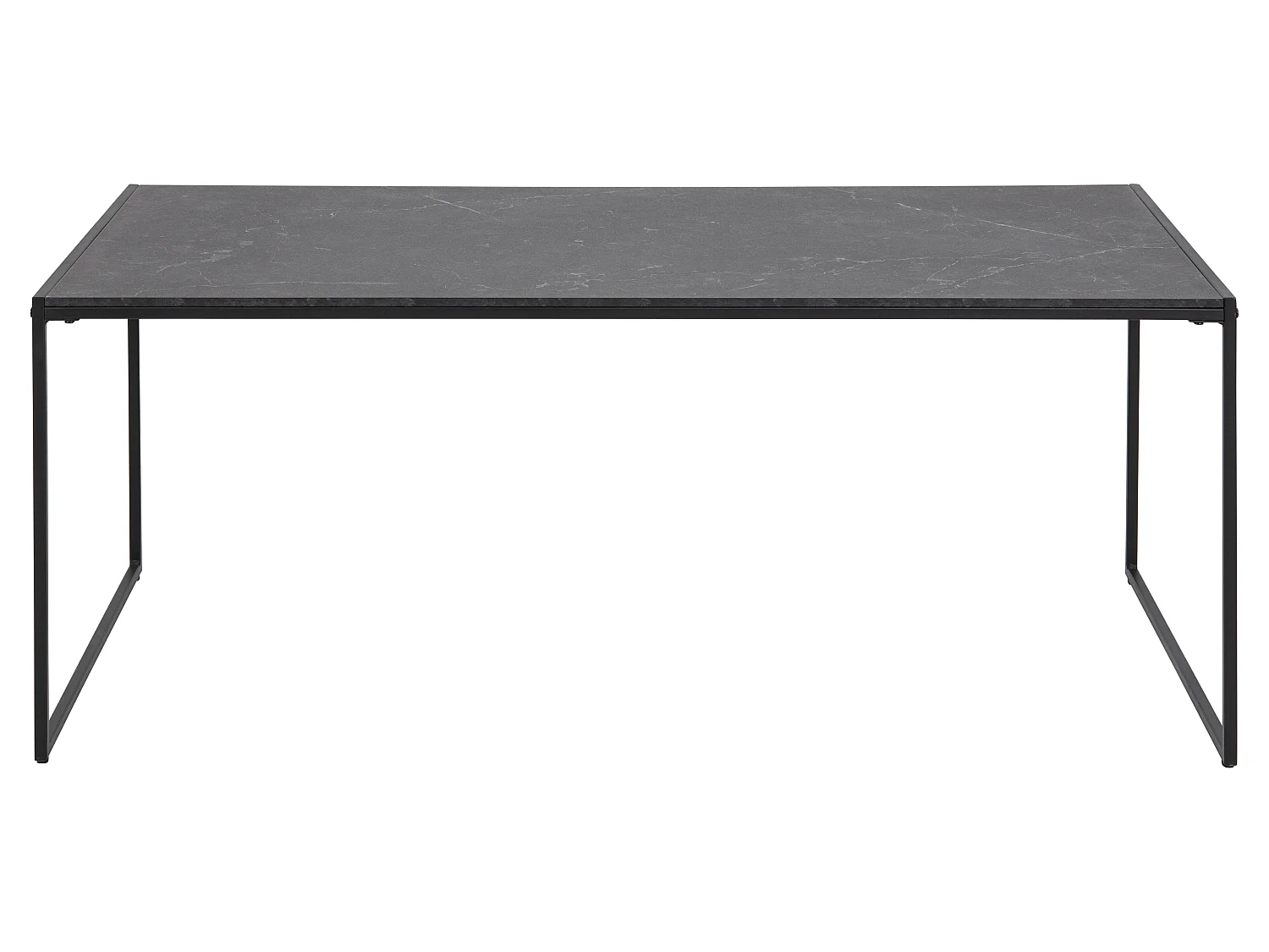 Infors Table basse, impression marbre noir.