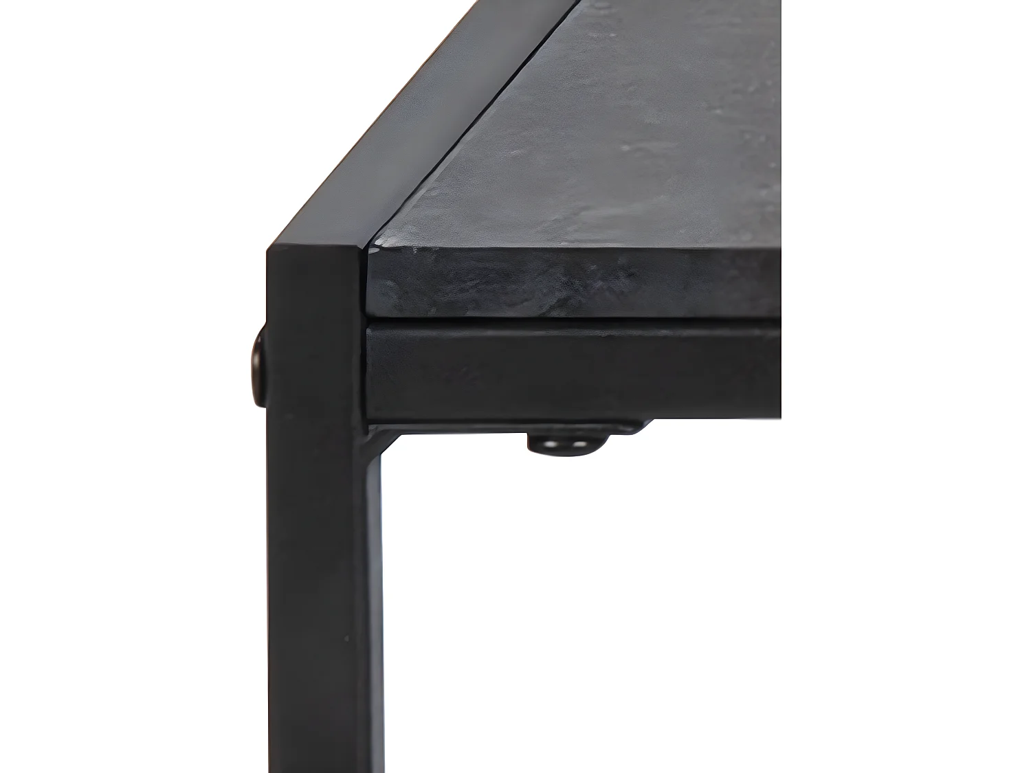 Infors Table basse, impression marbre noir.