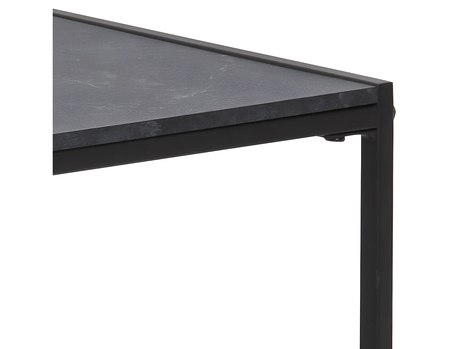 Infors Table basse, impression marbre noir.