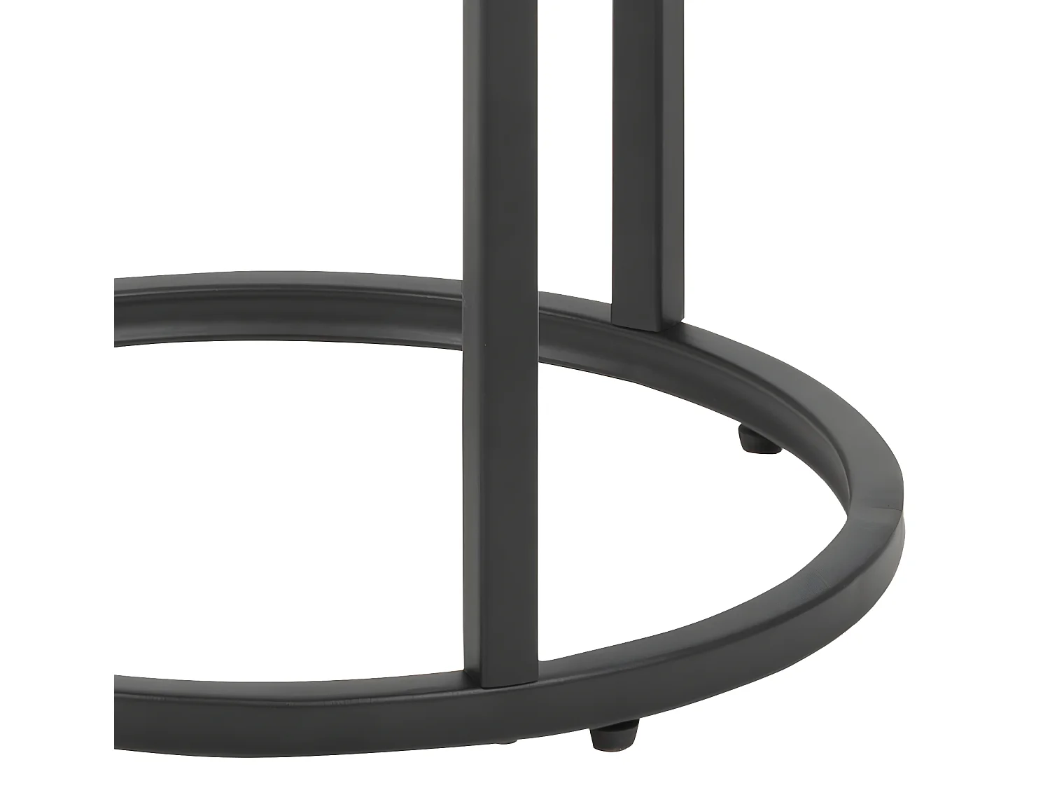 Sea hoektafel eiken, zwart.