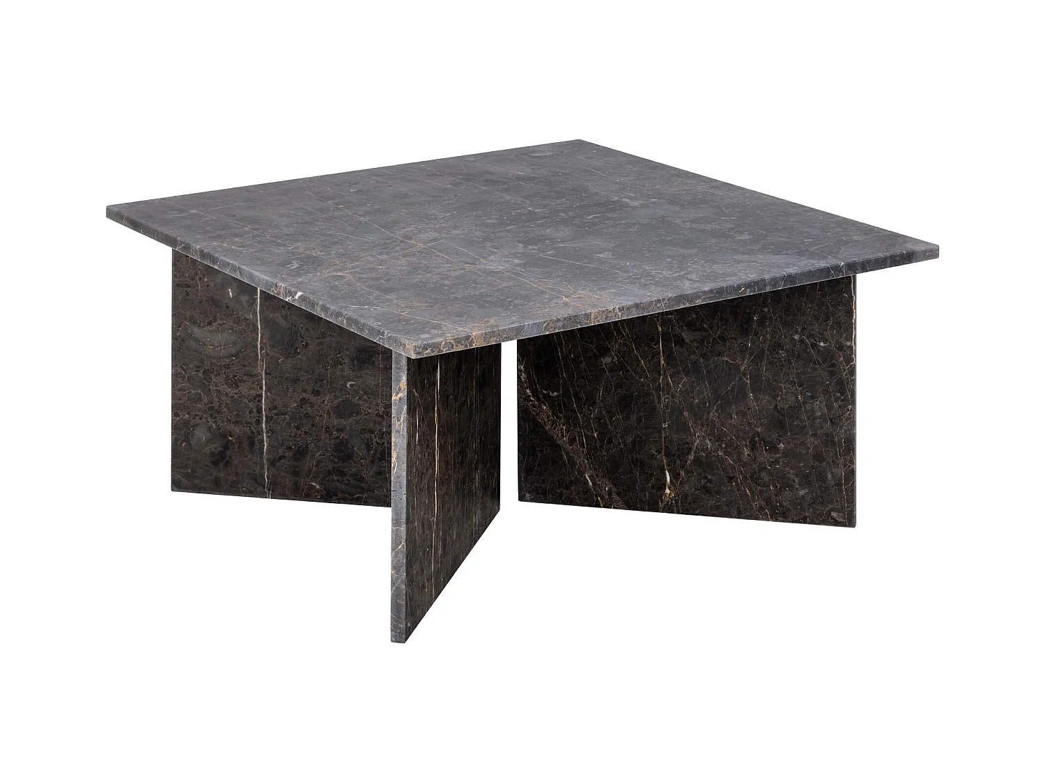 Vega table basse marbre marron.