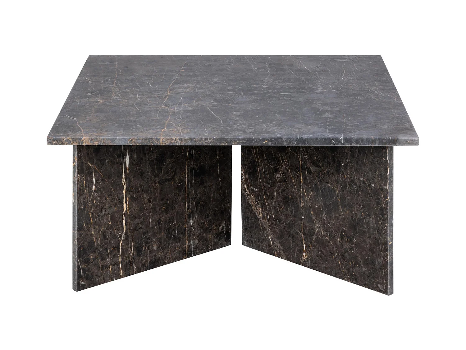 Vega table basse marbre marron.