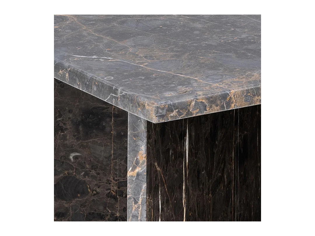 Vega table basse marbre marron.
