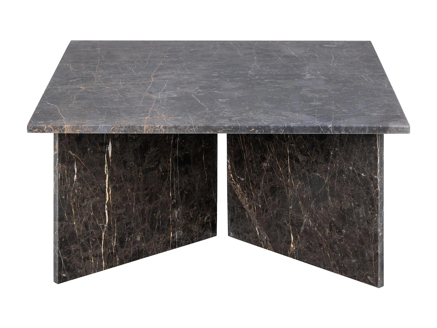 Vega table basse marbre marron.