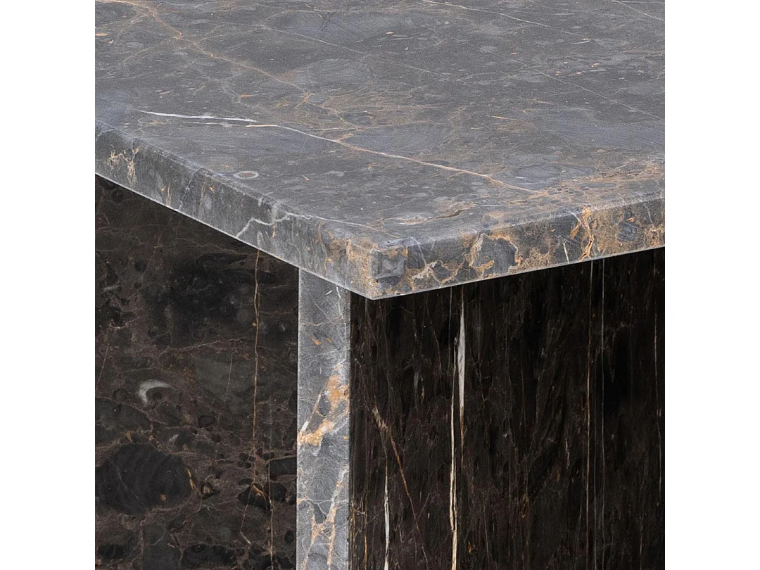 Vega table basse marbre marron.