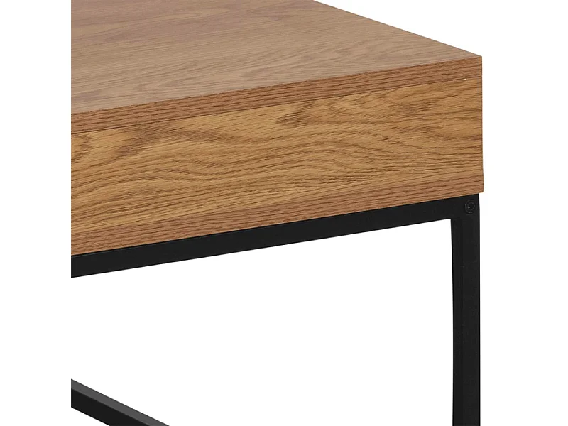 Willow salontafel 4 kamers naturel, zwart.